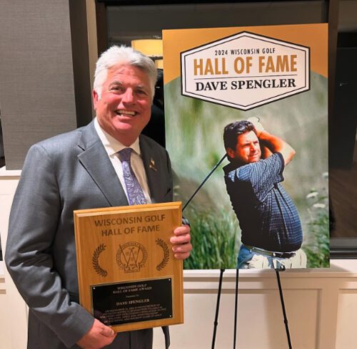 Dave Spengler officially inducted into the Wisconsin Golf Hall of Fame 1